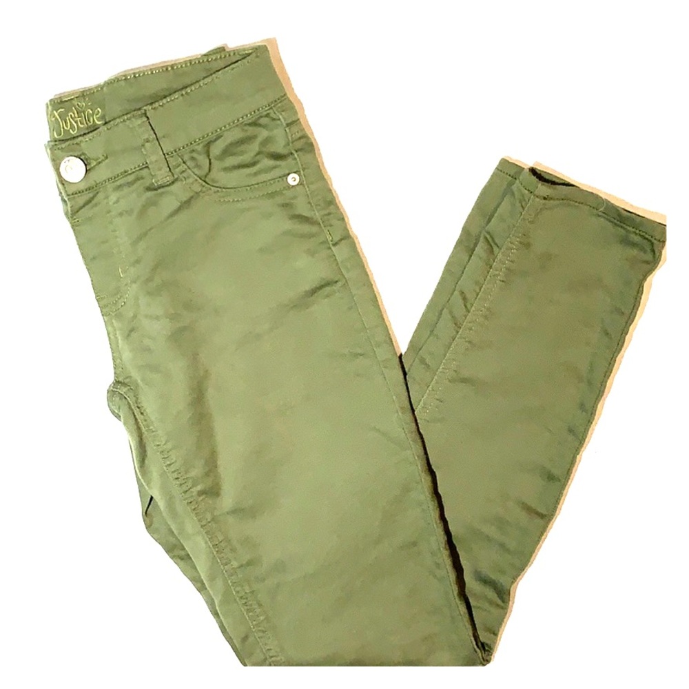Army green jeggings by Justice